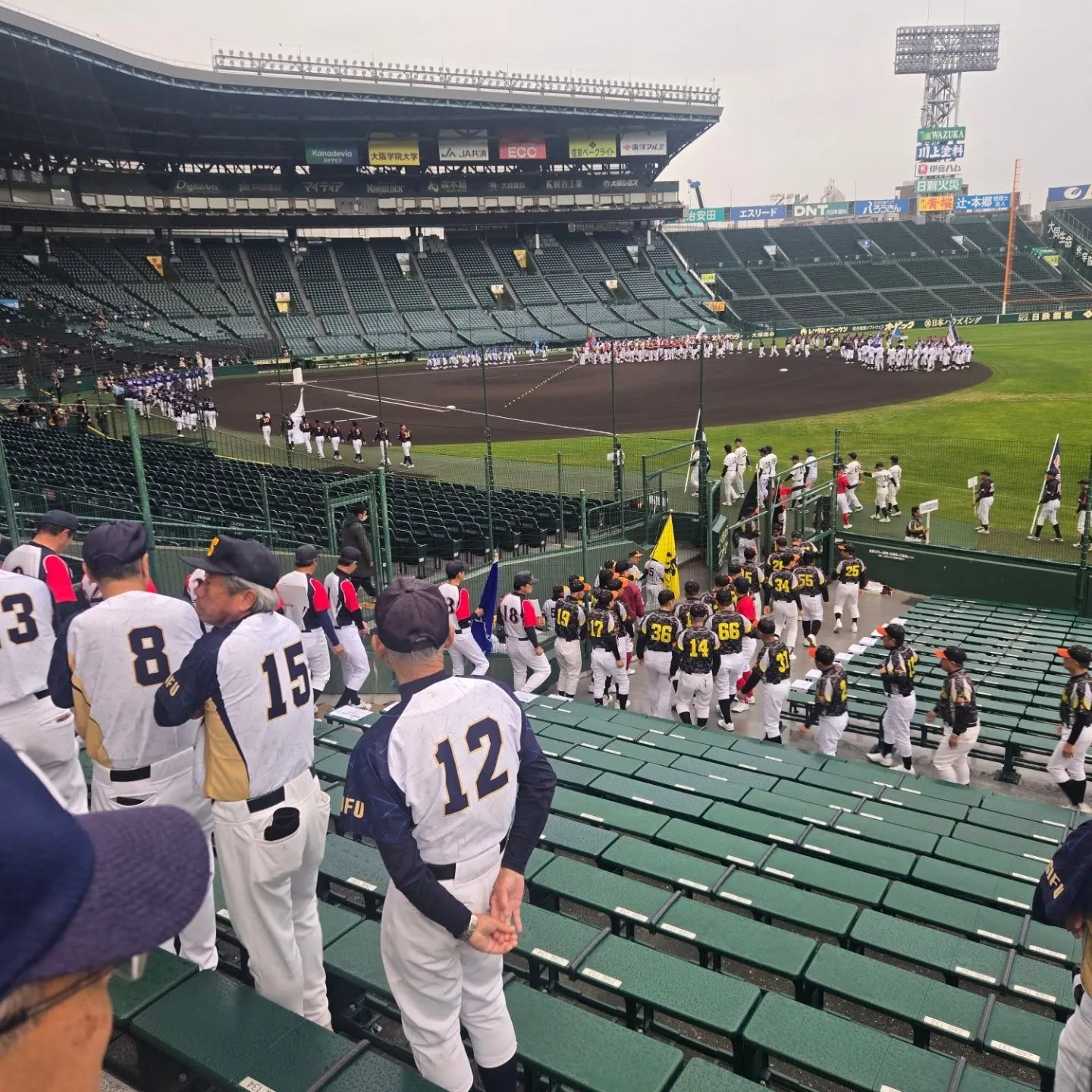 聖地にて入場行進❗